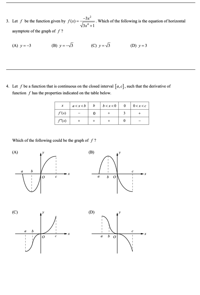 Curves of f , f' , f" and Curve Sketching in Applications of Differentiation